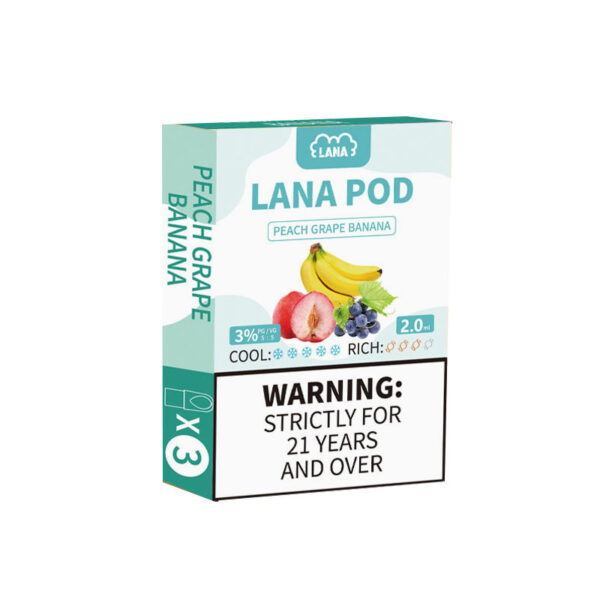 LANAVAPE POD II Peach Grape Banana